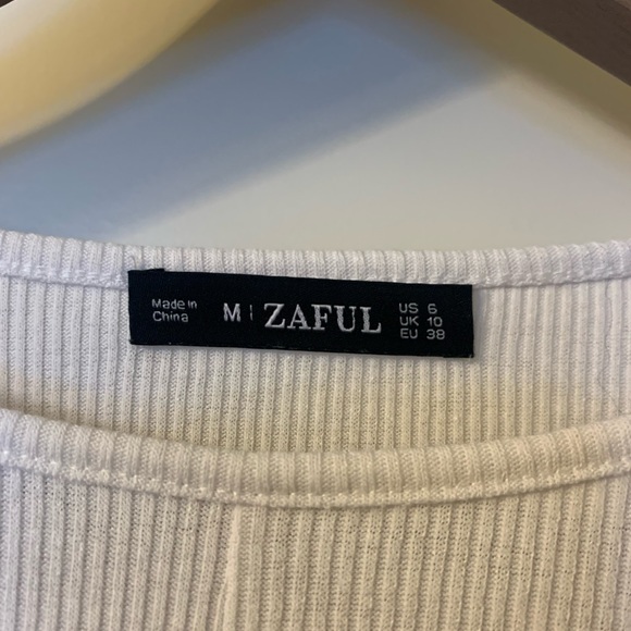 White Long-Sleeve Top - Picture 3 of 3